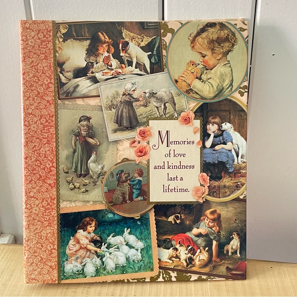 $5 DEALS Vintage Style Memory Book Photo Album Scrapbook Floral Choose Your Page